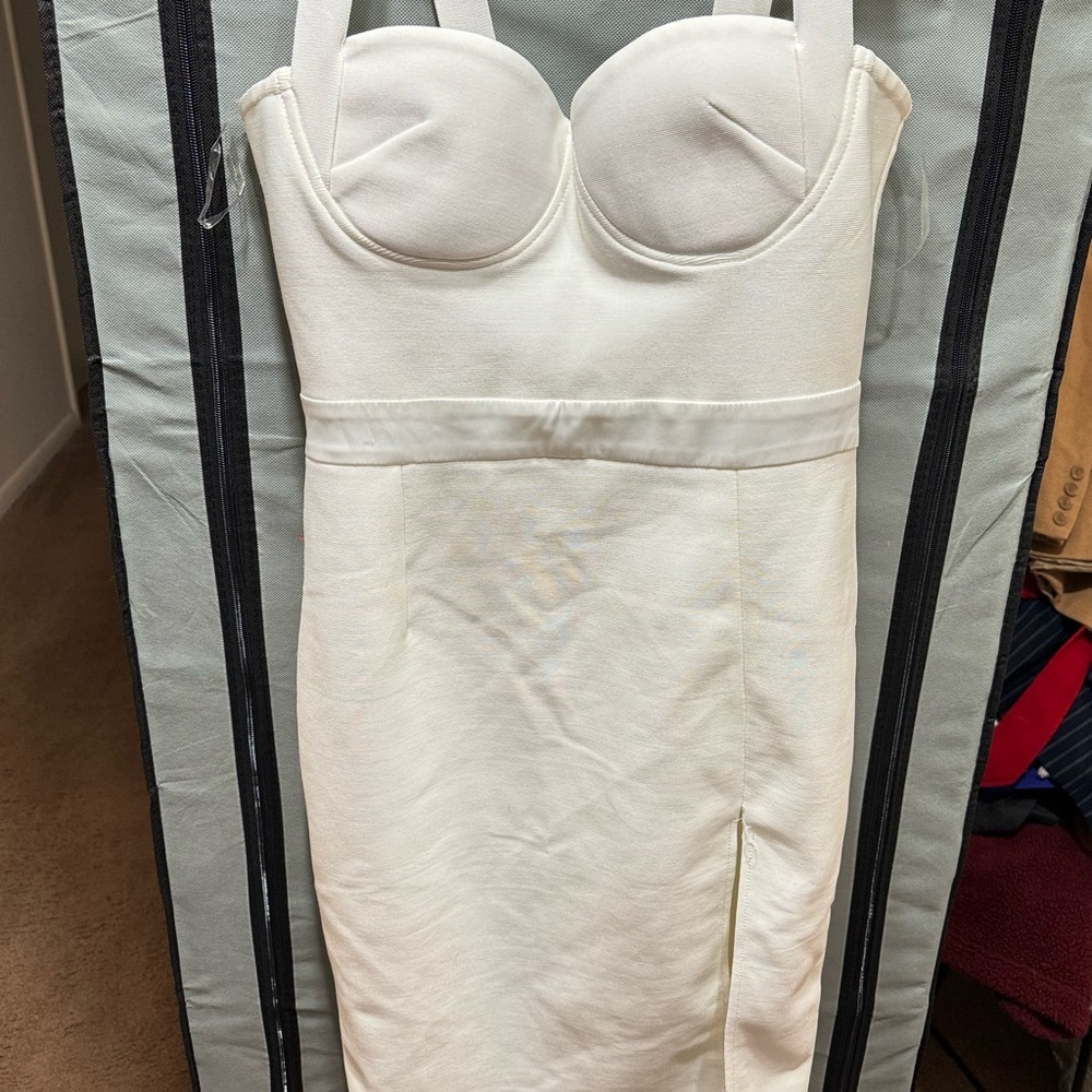White formal dress